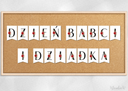 Girlanda „Dzień Babci i Dziadka” – wersja 2