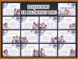 DZIĘKUJEMY ZA NIEZWYKŁY ROK - gazetka na zakończenie roku szkolnego