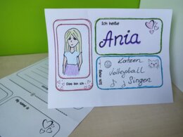 Namensschild - język niemiecki