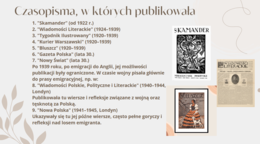 Prezentacja o Marii Pawlikowskiej-Jasnorzewskiej