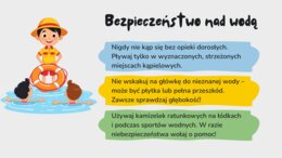 Bezpieczne wakacje - prezentacja