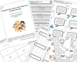 Scenariusze na lekcję matematyki z okazji Dnia Dziecka + zakładki