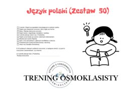 Trening ósmoklasisty – język polski (zestaw 50). „Zemsta”.