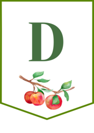 DZIEŃ JABŁKA – girlanda – napis – gazetka – szkoła – wersja 1