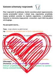 Gotowe schematy rozprawek