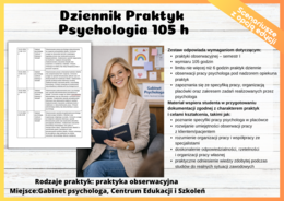 Dziennik praktyk Psychologia (105h)