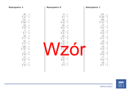 Pierwiastek kwadratowy ułamków | matematyka | 26 kolumn