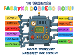 Gazetka rozpoczęcie roku szkolnego - Fabryka dobrego roku