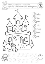 Karty pracy - klasa 1 - język angielski, ćwiczenia grafomotoryczne