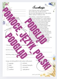 Inwokacja "Pan Tadeusz" Adam Mickiewicz karta pracy + klucz odpowiedzi