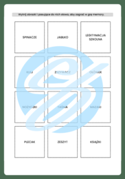 Memory - Powrót do szkoły | Gra edukacyjna dla dzieci