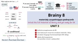 Brainy 8, unit 3, materiały dodatkowe do podręcznika, 0,1,2 conditional