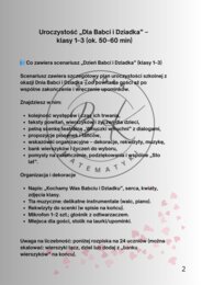 Scenariusz na dzień babci i dziadka klasy 1-3