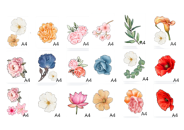 Kwiaty na gazetkę szkolną - dekoracje