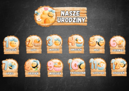 ZESTAW NASZE URODZINY KALENDARZ URODZIN PSZCZÓŁKI
