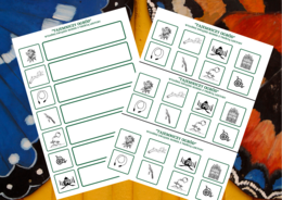 "TAJEMNICZY OGRÓD" – ikonki – wklejki – karta pracy – lektury 4-6