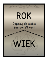 Dopasuj do siebie - rok + wiek