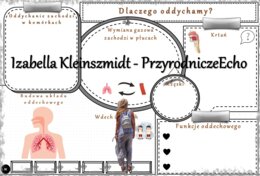 Karta pracy „Dlaczego oddychamy?” wykonana w power point do edycji. Przyroda 4, „Ja i moje ciało” na podstawie wydawnictwa WSiP
