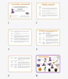 HALLOWEEN - Escape Room/ Stacje dydaktyczne (klasy 1-3)