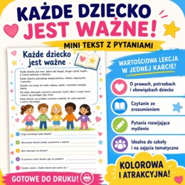 Każde dziecko jest ważne