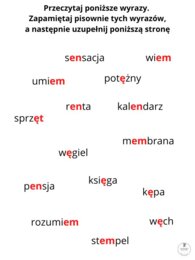Zestaw ćwiczeń dla uczniów klas 7-8 na zajęcia korekcyjno-kompensacyjne/rewalidacyjne