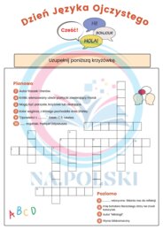 Dzień Języka Ojczystego - krzyżówka