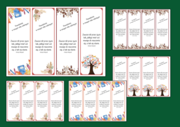 POWRÓT DO SZKOŁY - szkoła – zakładki do książek – zakładka – kolor – wersja 1