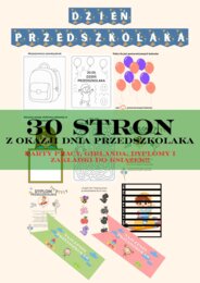 Zestaw materiałów na Dzień Przedszkolaka – girlanda, dyplomy, karty pracy i zakładki!
