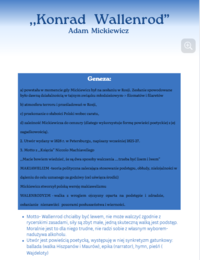 Opracowanie Konrad Wallenrod