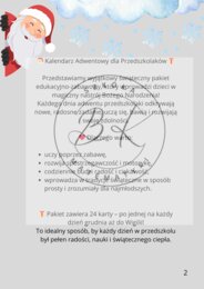 Kalendarz adwentowy przedszkolaka