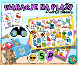 ZABAWA: WAKACJE NA PLAŻY - spostrzegawczość, zabawy z latarką, Ja mam... Kto ma..?