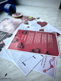 Walentynki - zestaw wierszy - środki stylistyczne - serduszka do zaznaczania