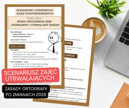 Nowa ortografia 2026 – komplet materiałów edukacyjnych (PDF)
