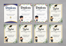 Dyplomy Ukończenia Klasy Drugiej - zestaw