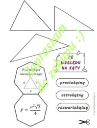Lapbook trójkąty.