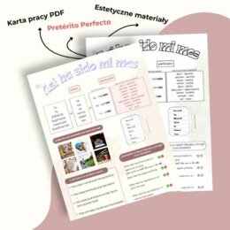 Pretérito Perfecto - karta pracy PDF "Así ha sido mi mes"
