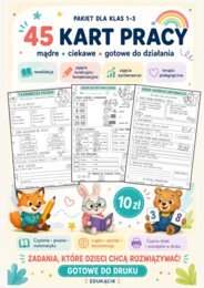 🌟MĄDRE GŁÓWKI – 45 rozwijających kart pracy dla klas 1–3🌟