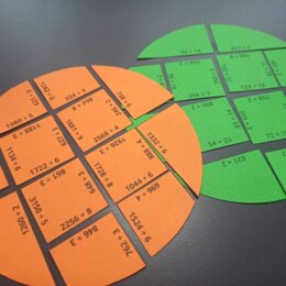 Puzzle matematyczne na Dzień Kropki - mnożenie i dzielenie