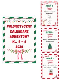 Polonistyczny kalendarz adwentowy kl. 4-6 2025
