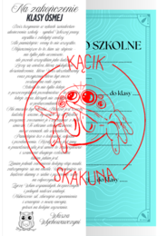 NAKŁADKA na świadectwo - KLASA 8 (PAKIET 2 WERSJI)