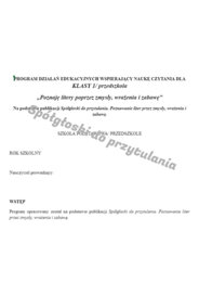 Innowacja pedagogiczna Spółgłoski do przytulania