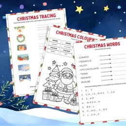 Christmas mini pack – FLASHCARDS & ĆWICZENIA zadania świąteczne