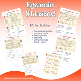 Egzamin 8 klasisty na początek roku szkolnego.