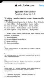 Egzamin ósmoklasisty z języka polskiego - Powtórka z lektur