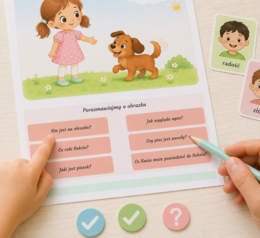 Reksio macha ogonkiem – karta obrazkowa do rozmowy kierowanej