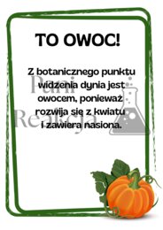 Dzień Dyni, Święto Dyni Girlanda + gazetka