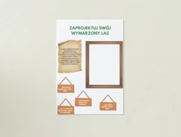 Plakat z mapą myśli. LAS