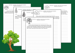 🌳🌲 Dzień Drzewa – Dzień Lasów – Dzień Spadającego Liścia 🍂 - Zestaw 6 wstępów do opowiadań – OPOWIADANIE ✍️ – ĆWICZENIA REDAKCYJNE – karta pracy – kl. 4-8