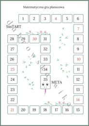Matematyczna gra planszowa