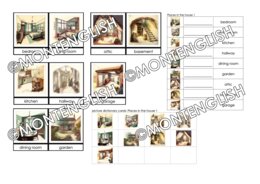 Zestaw kart obrazkowych: PLACES IN THE HOUSE SET 1